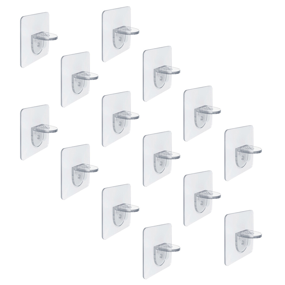 16 Pcs Cabinet Shelf Peg Wardrobes Partition Support Bracket Floating 3371088211044