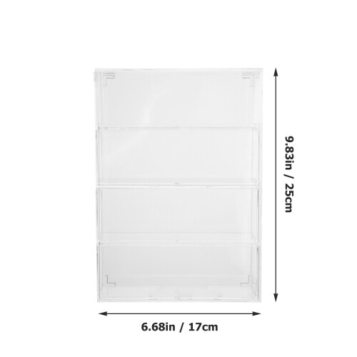 Sunglasses Organizer Transparent Mit 4 Schubladen 1