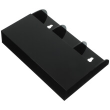 1St 3-Fächer Wandhängende Box Aus Acryl Für Handy Schwarz