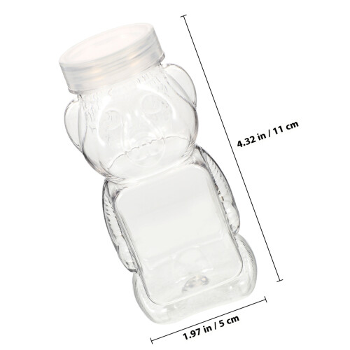6 bärenform honigflasche transparent süßigkeitendose 1
