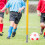 4 uds. base fútbol con soporte y 8