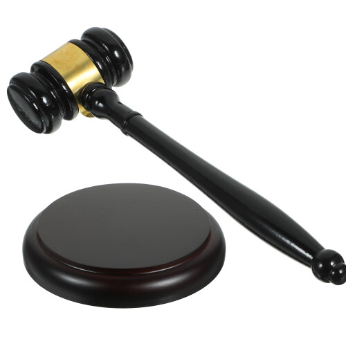 juego de martillo de madera para abogado juez y 2