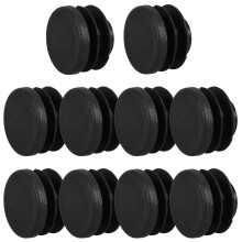 10 Pièces Bouchons De Guidon Pour Route En Pvc Noir