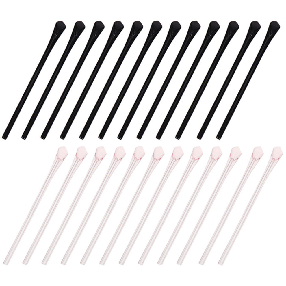 Totority 12 Pairs Silicone Eyeglass End Tips Ear Socks Replacement Tubes