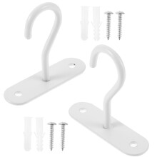 2 Sets Of Metal Flower Hook Iron For Garden Outdoor Decorations