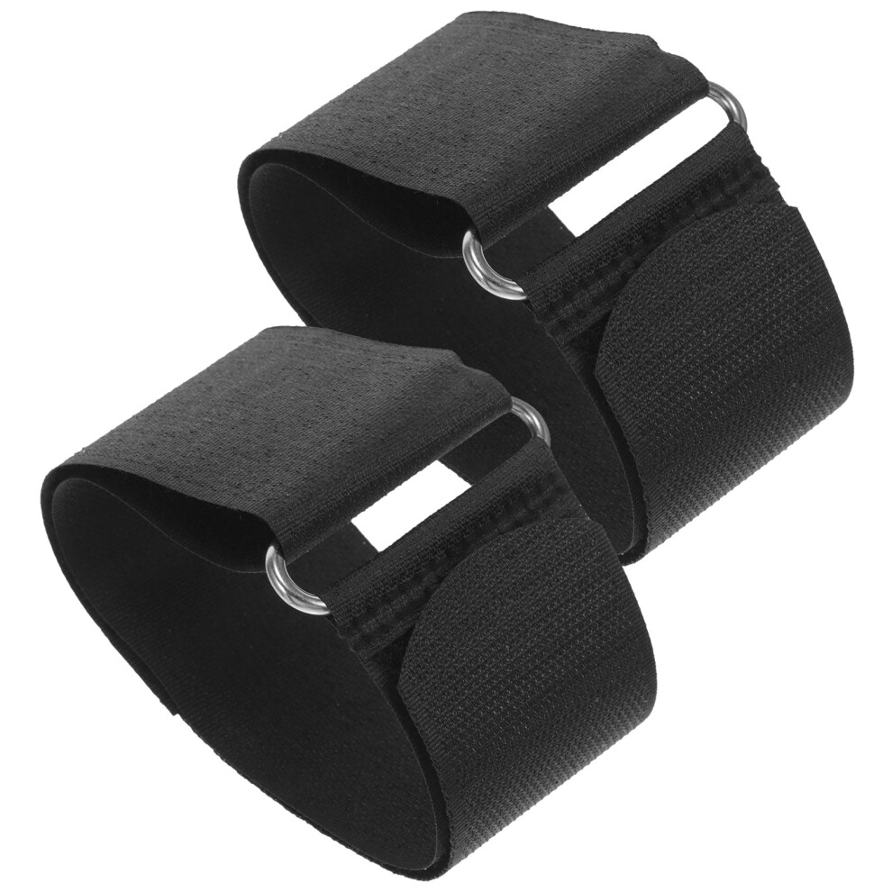 Photos - Pedal 2Pcs Adjustable Black Blending Fabric Bike  Straps for Cycling