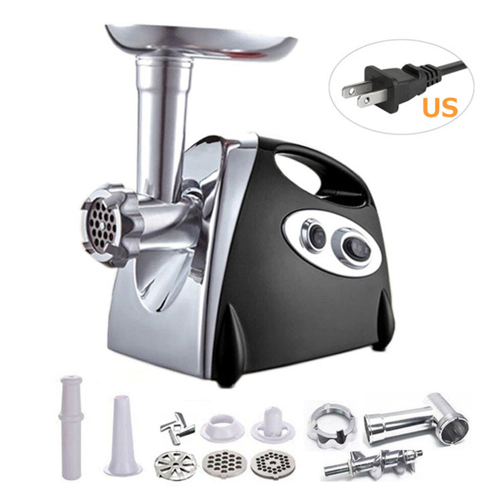 Electric Food Grinder 800W Stainless Steel Sausage Maker 26cm Black-image-OPC-PMKRB2V-NEW