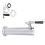 Metal Build Beverage Dispenser Column with Precise-Pour Tap and 1