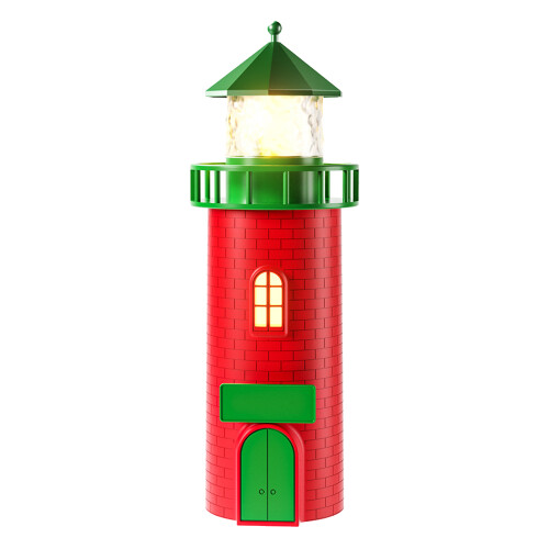 Reusable Christmas Decoration Musical Lighthouse LED Lighting