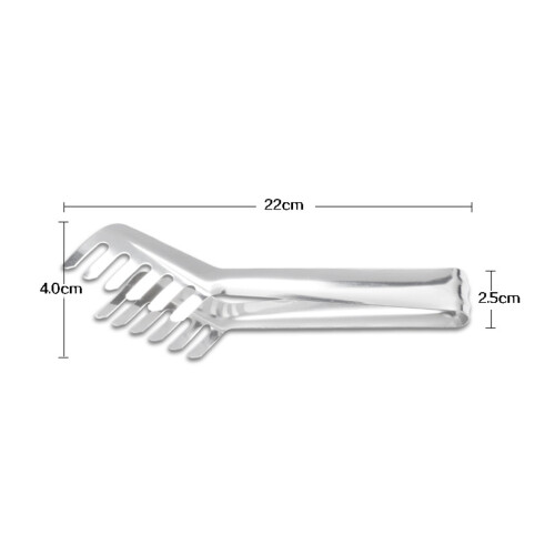 Mlins Spaghettizange 22x4x2,5cm Silber 1
