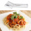 Mlins Spaghettizange 22x4x2,5cm Silber 10