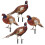 2 Sets Pheasant Gartenstab Bodeneinsatz Realistischer Hahn Acrylschild 11