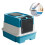Boîte à déchets à double compartiment entièrement fermée-Bleu 1