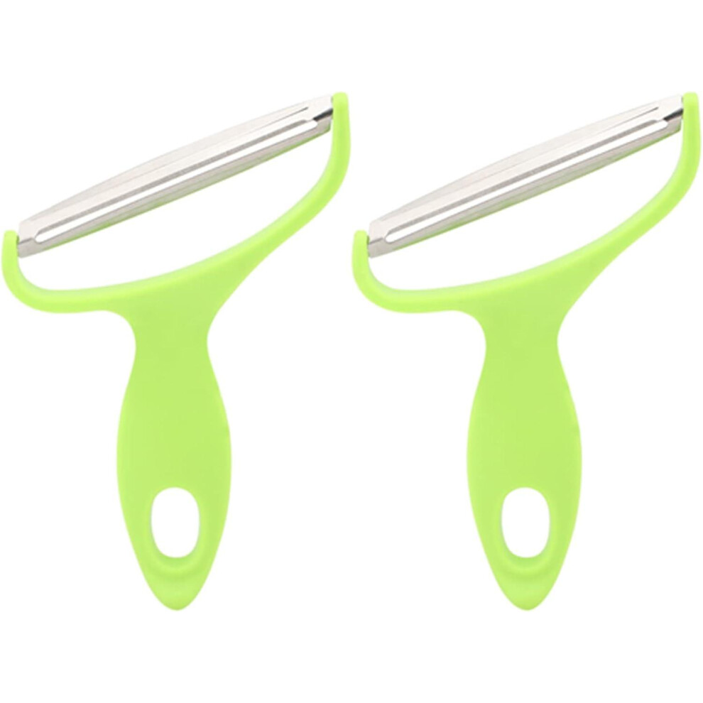 Kikidex (As Show, One Size) 2Pcs Vegetable Peeler, Wide Mouth Fruit Peeler Cabbage Potato Grater Vegetable Cutter For Restaurant Kitchen