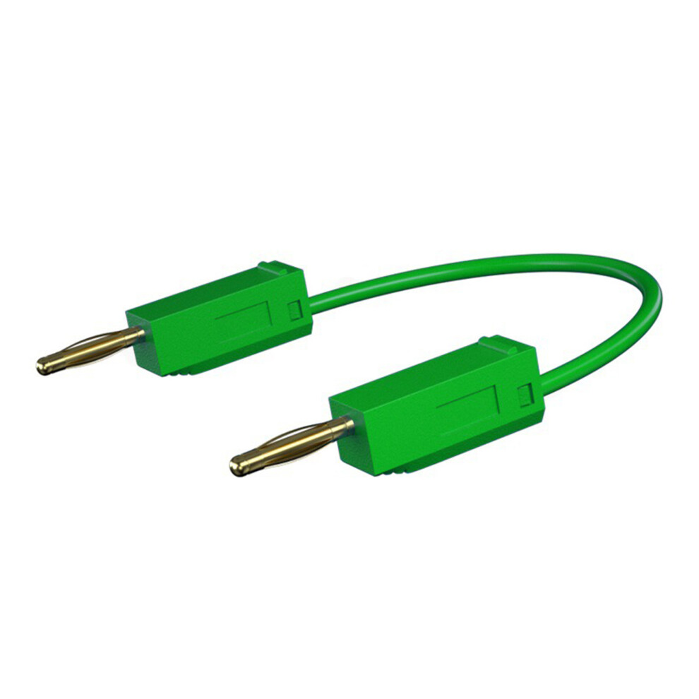 Banana To Banana Plug Test Leads Measuring- 0.5 Meters Green 7754000230310