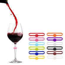 Charme durable en verre de vin de marqueurs efficaces-Bande logo