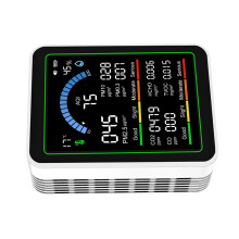 Air Quality Meter PM1.0 PM2.5 PM10 CO2 TVOC HCHO-White