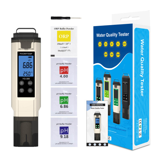 Digital Water Tester Accurate Temperature Readings Outdoor Use