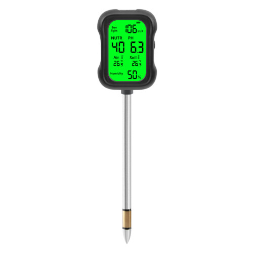 Soil Tester Light Moisture Temperature Humidity ABS Good