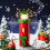 Décoration de Noël réutilisable, phare musical, éclairage LED, 4