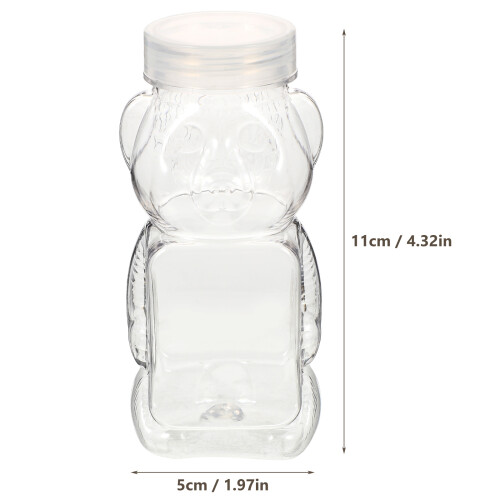 6 bärenform honigflasche transparent süßigkeitendose 2