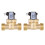 2St Professionele Messing Waterregelkleppen Gesloten 2