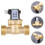 2St Professionele Messing Waterregelkleppen Gesloten 3