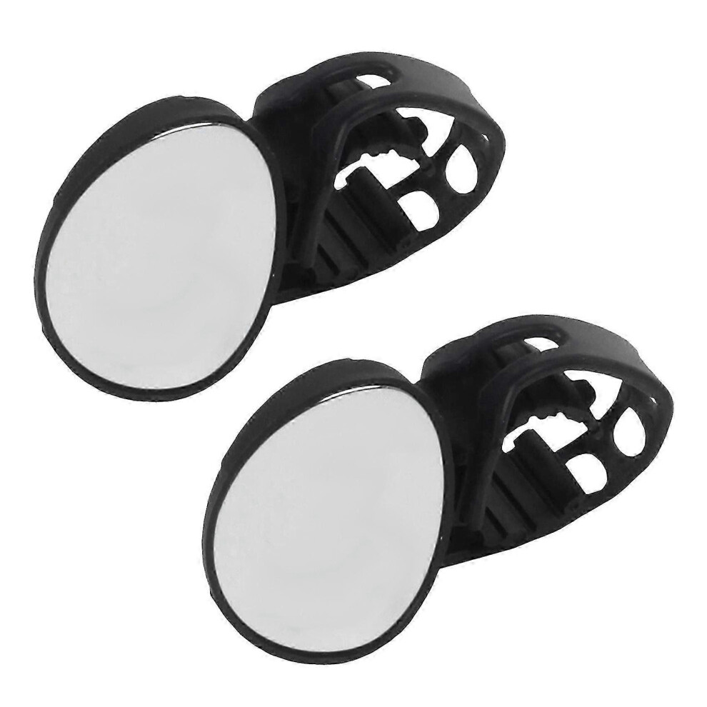 Kikidex (As Show, One Size) 2X Bike Mirror, Bicycle Cycling Rear View Mirrors Adjustable Handlebar Mounted For Mountain Road Bi
