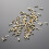 100 mini attaches 5,5 x 11 mm pastel pour scrapbooking 10