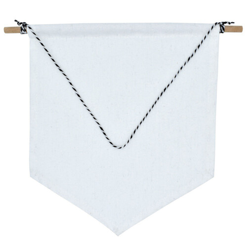 Pin Émail Broche Fanion Toile Murale Blanche Taille M