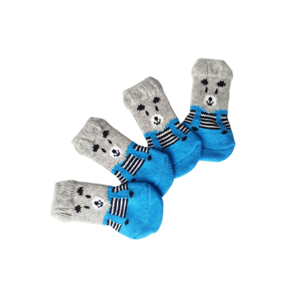 (75x3x1 cm 1) 4PCS Dog Socks Skidproof Dogs Footwear Paw Protector Puppy Cats Home-image-OPC-PMKRSWQ-NEW