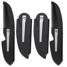 4Pcs Portable Folding Hair Beard Pocket Styling Comb