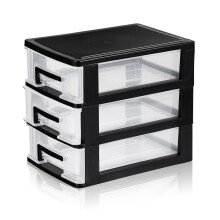 Transparent Desktop Storage Drawer Clear Pp 1pack