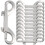 12pcs double ended bolt snap hooks heavy duty for dog leash backpacks 1