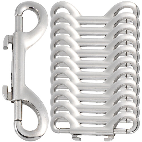 12pcs double ended bolt snap hooks heavy duty for dog leash backpacks