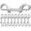 12pcs double ended bolt snap hooks heavy duty for dog leash backpacks 8