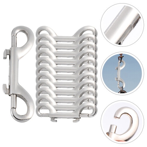12pcs double ended bolt snap hooks heavy duty for dog leash backpacks 1