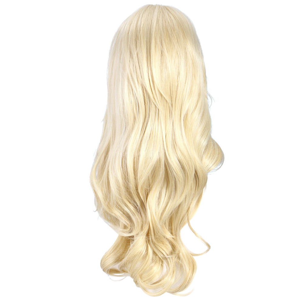 Artibetter Long Curly Light Brown Synthetic Hair Wig For Women Full Hair Wig