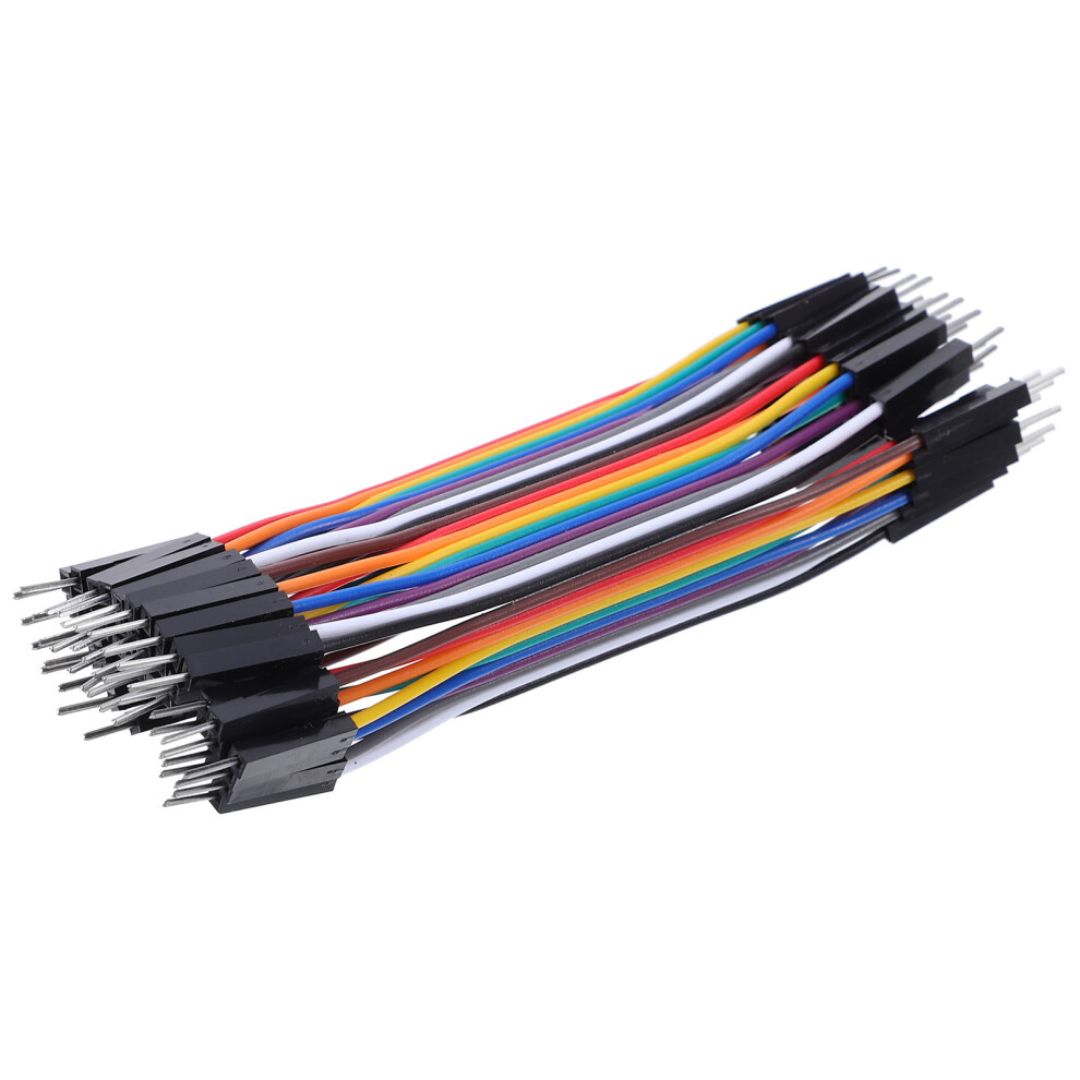 40Pcs 10Cm 2.54Mm Male To Male Color Jumper Wires For Breadboard 3397572285469