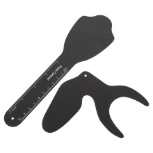 2Pcs Aluminum Alloy Orthodontic Oral Photo Background Black