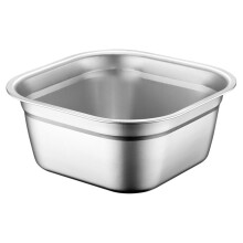 Stainless Steel Kitchen Vegetable Washing Basin Soup Bowl 21cm