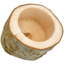 Wooden Chinchilla Hamster Bunny Rabbit Food Bowl