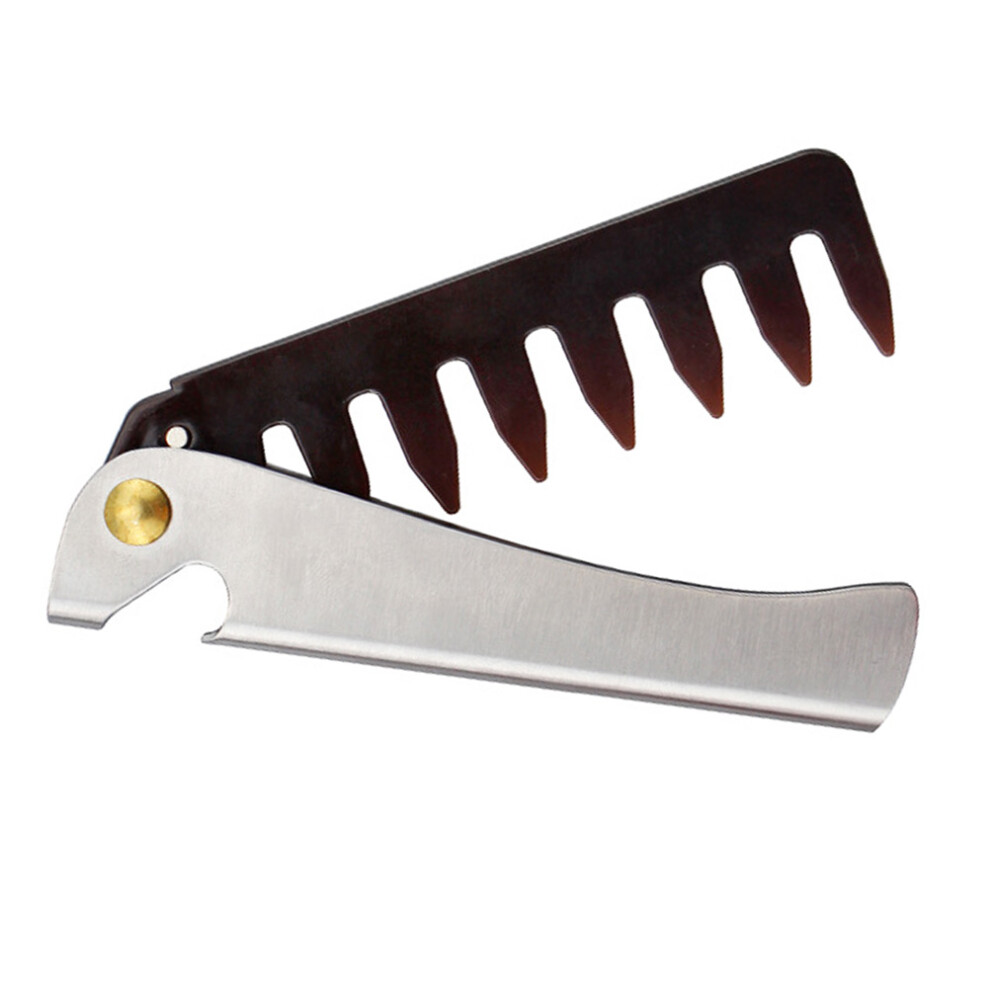 Vaguelly Unisex Black Raindrops Gentleman Comb Sleek 1Pack