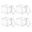 4Pcs Clear Plastic Square Storage Boxes With Lids For Candy Jewelry 1