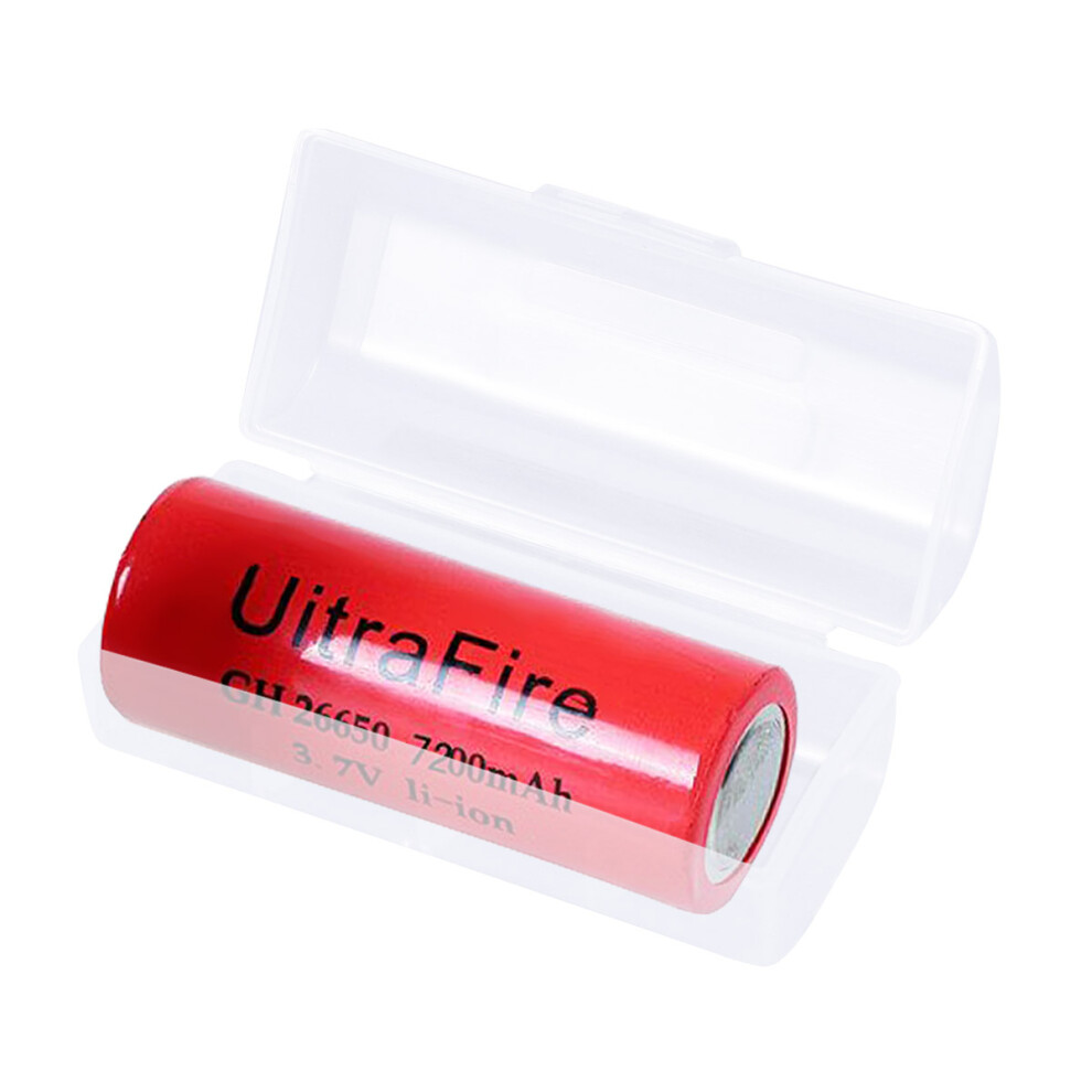 2 Pcs Box Hard Case For 26650 Batteries Organizer 3022644687994