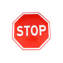 Mlins Caution Sign Traffic Sign Attention Sign Alert Sign 35x35cm Red