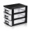 Raindrops Home Use Desktop Organizer With Drawers Clear Storage 1pcs 1
