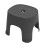 1pc black plastic anti-slip multi-use low stool for home and bathroom 1