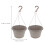 Hanging Planter Plastic 2pcs Grey Balcony Planter Garden Use 11