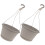 Hanging Planter Plastic 2pcs Grey Balcony Planter Garden Use 6